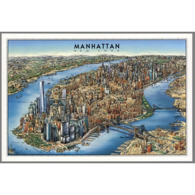 MAPA :: MANHATTAN NEW YORK :: 1754 :: 100 x 70 cm