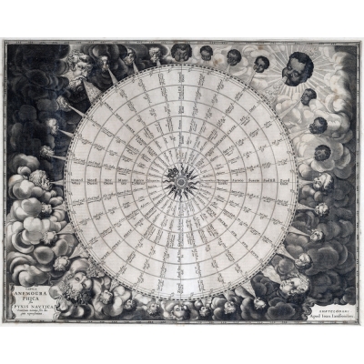 Tabula anemogra phica feu Pyxis Nautica, 60 x 50 cm